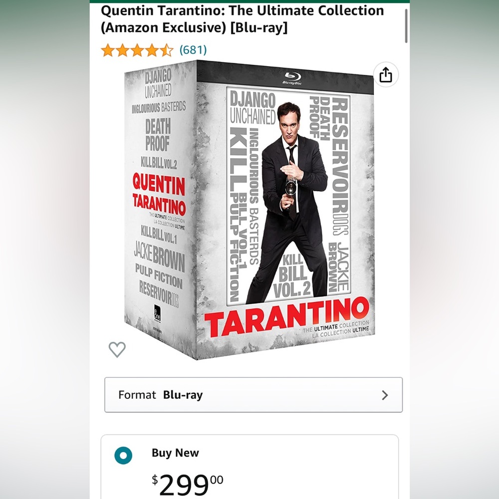 TARANTINO The Ultimate Collection Blu-Ray